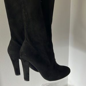 Steve Madden thigh high suede heel boots